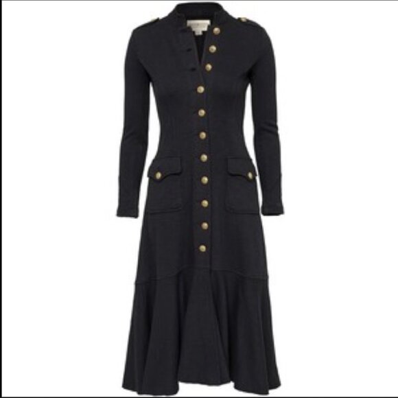 DENIM and SUPPLY RALPH LAUREN Navy BLUE Long Military Officer's Coat Small - Picture 4 of 16